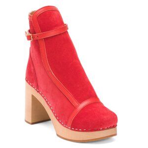 SWEDISH HASBEENS Rosso Suede Sophisticated Jodhpur Booties